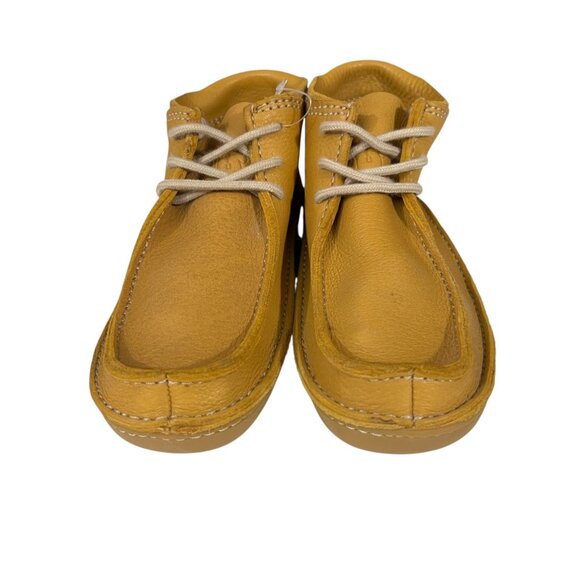 Bed Stu Tan Rustic Leather Lace Up Moc Toe Boots Shoes Casual Comfort Size 9 - Picture 5 of 8